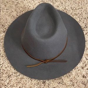 Brixton fedora. Charcoal colored